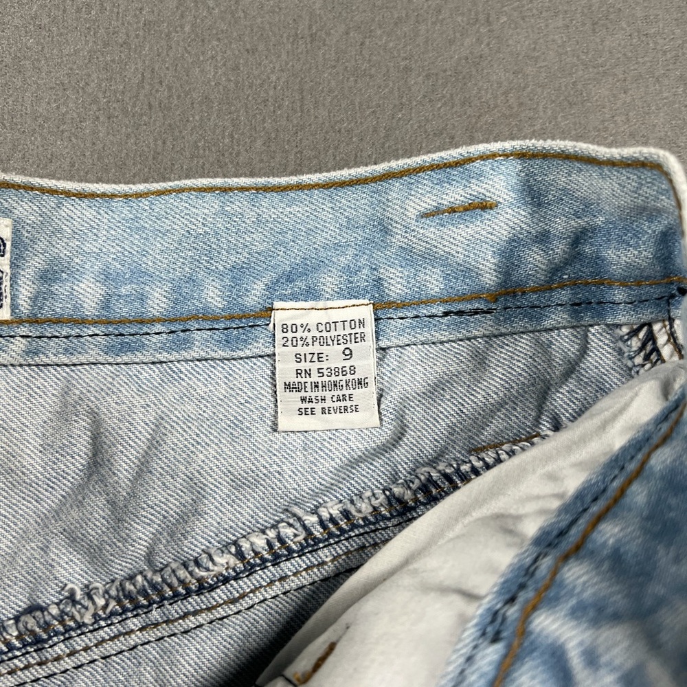 Vintage 1990s Basic Blues Patchwork Light Wash De… - image 4